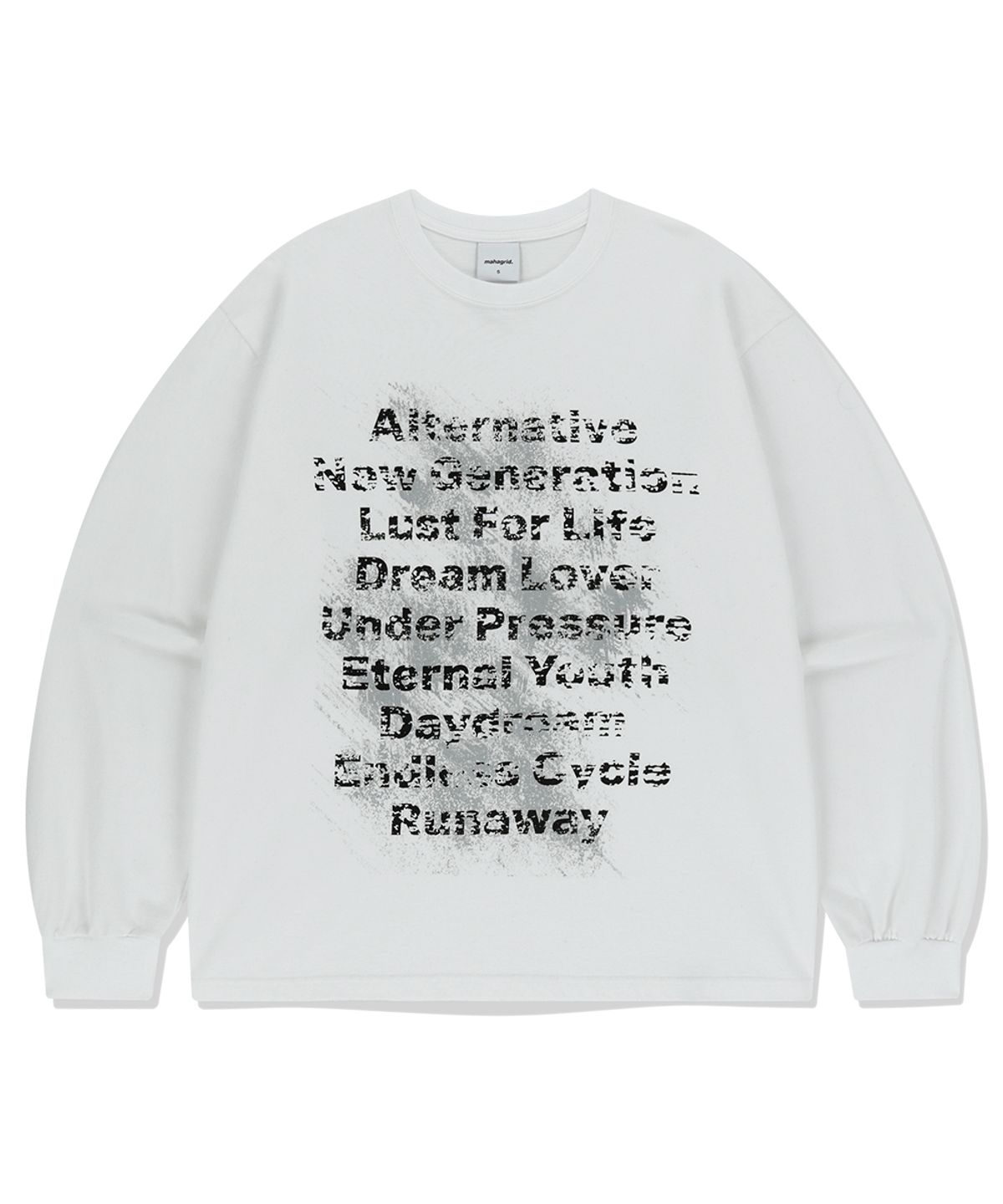 마하그리드(MAHAGRID) ALTERNATIVE LS TEE WHITE(MG2FSMM553A)