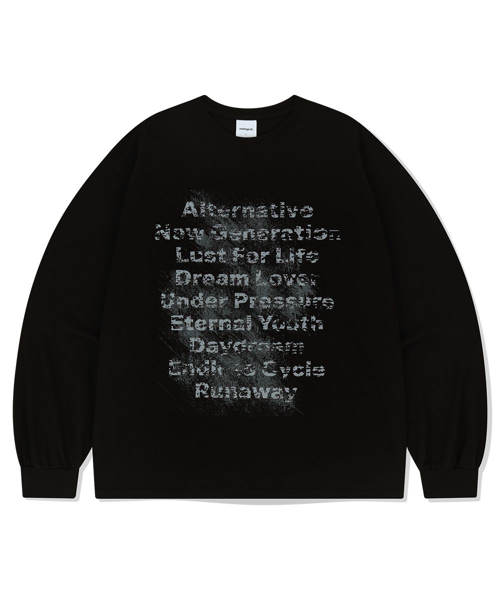 【mahagrid】25SS★ ALTERNATIVE LS TEE ALTERNATIVE LS TEE[WHITE] - MAHAGRID