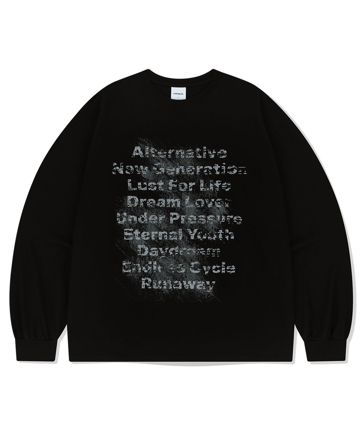 마하그리드(MAHAGRID) ALTERNATIVE LS TEE BLACK(MG2FSMM553A)