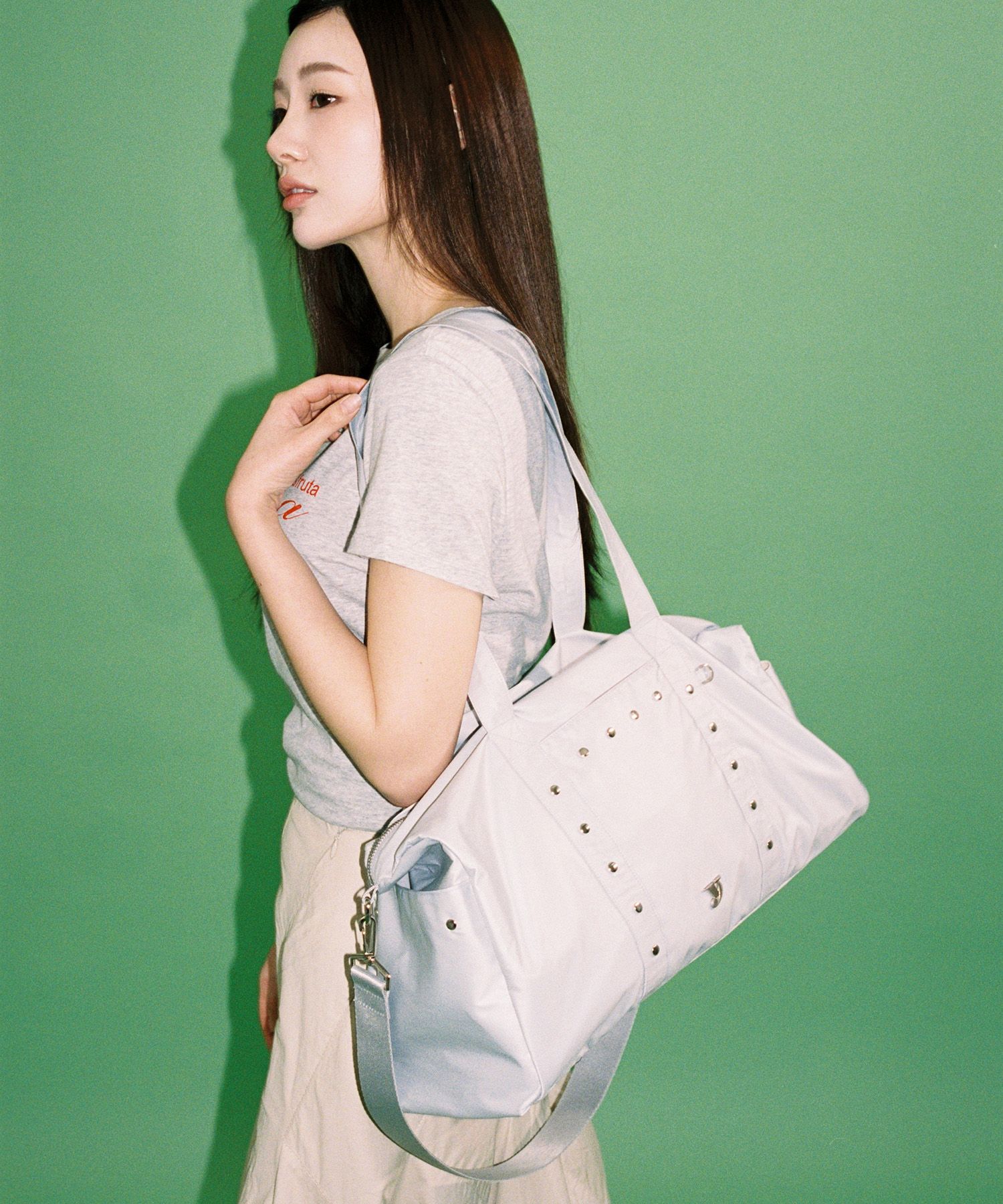 バッグ・カバンその他 YEOMIM stud duffle bag cool grey yeo-315 MUSINSA | YEOMIM stud duffle bag (cool grey)