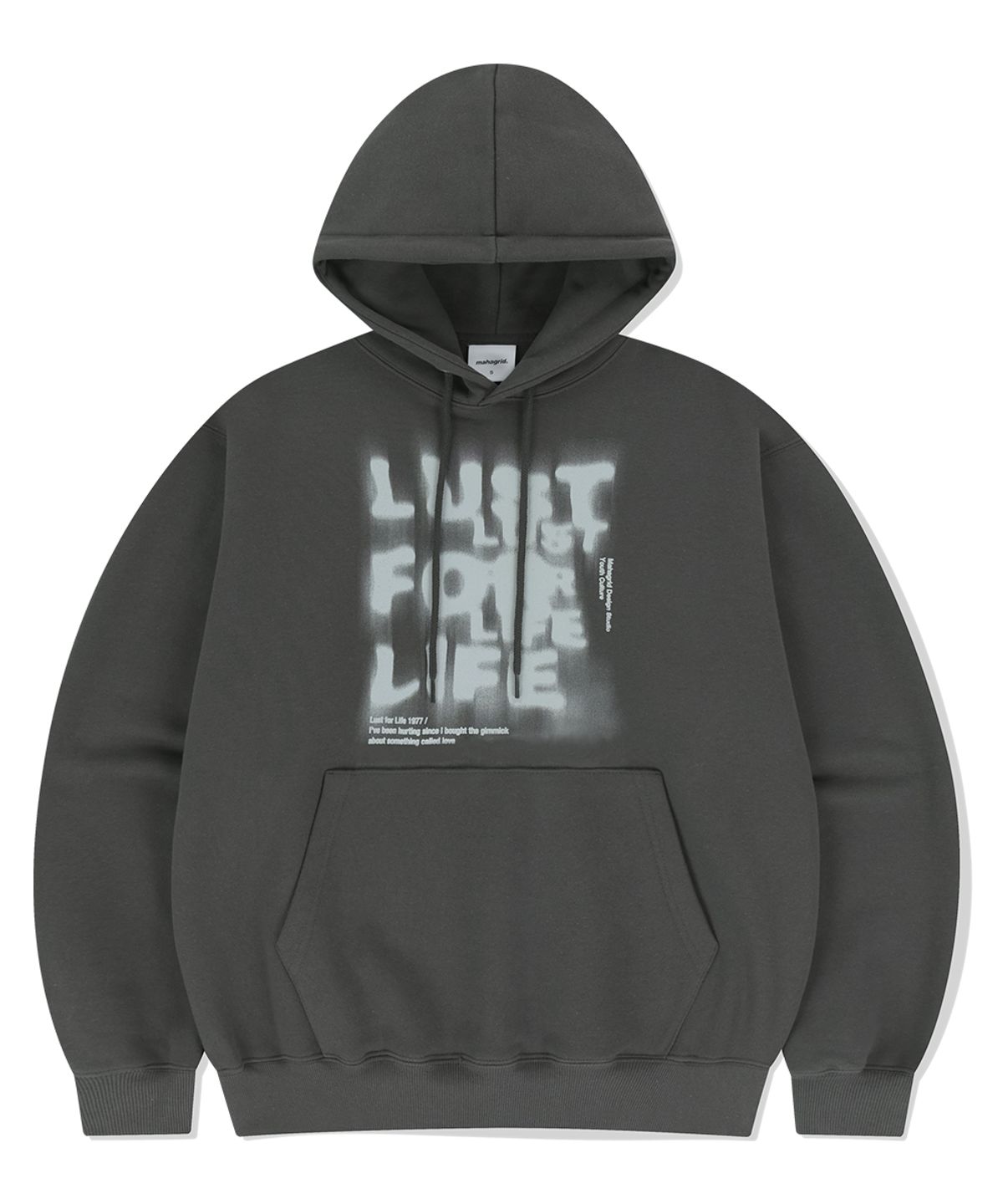 마하그리드(MAHAGRID) LUST HOODIE CHARCOAL(MG2FSMM411A)