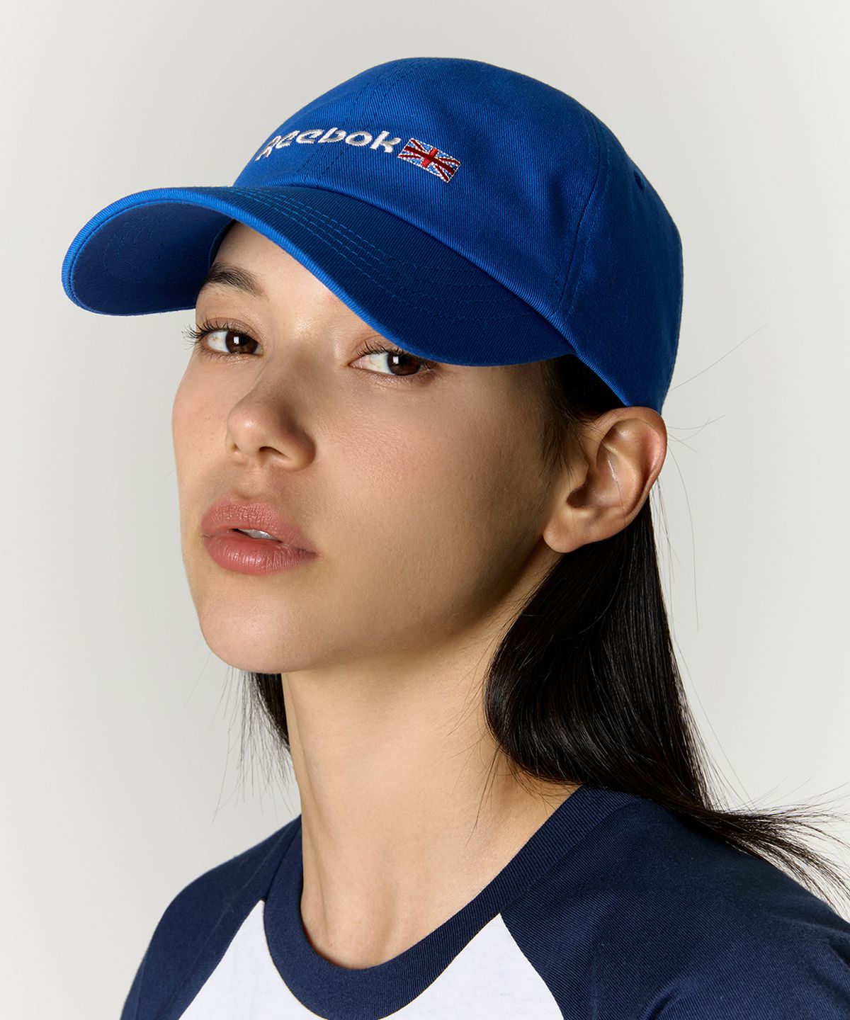 리복(REEBOK) 유니언잭 로고 볼캡 - 블루