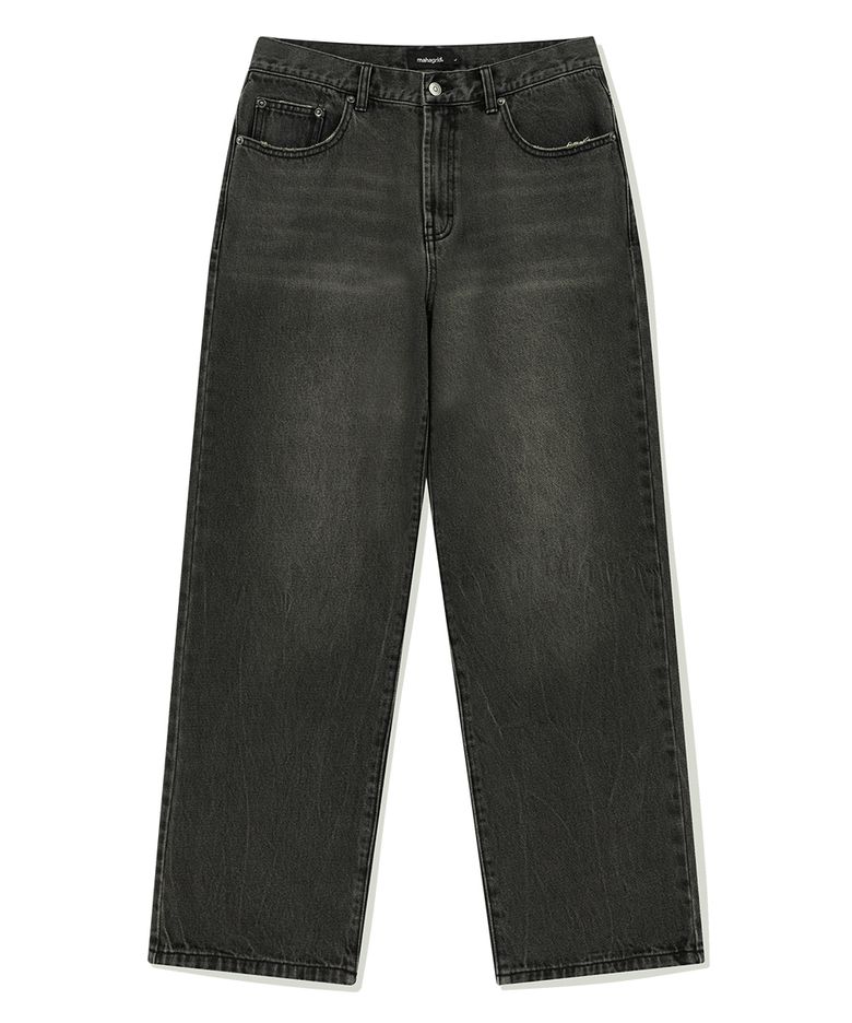 MUD WASHING DENIM PANT BLACK(MG2FSMD119A)