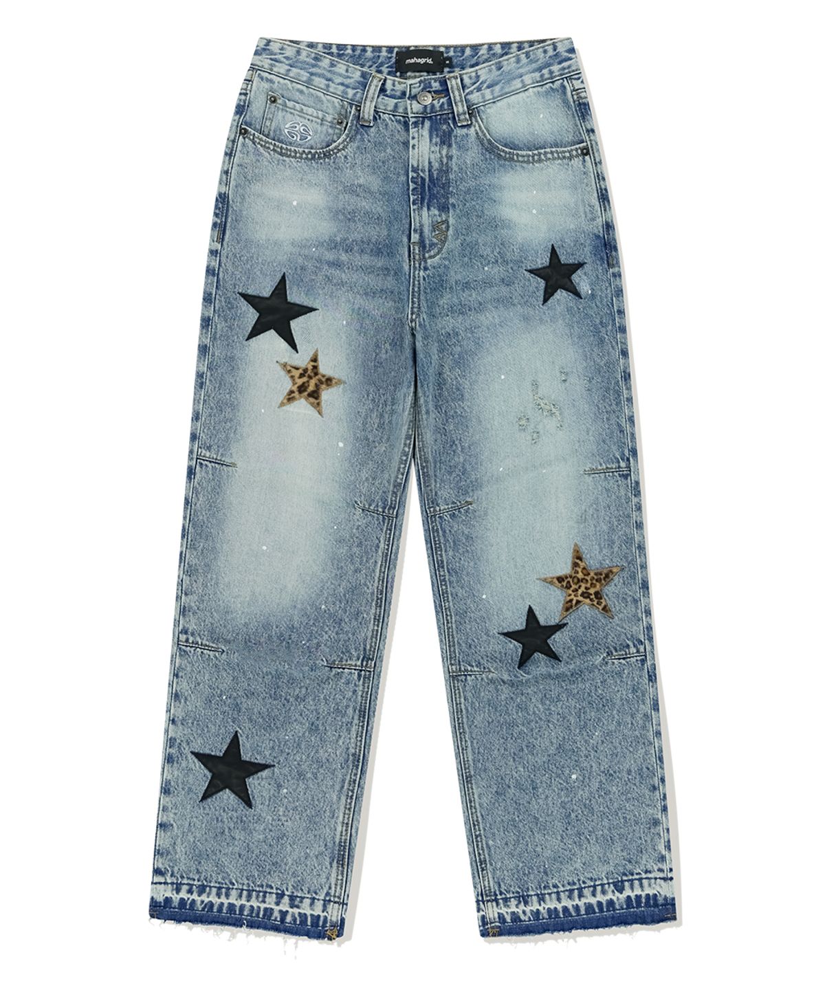 마하그리드(MAHAGRID) STAR FLARED DENIM PANT LIGHT BLUE(MG2FSMD120A)
