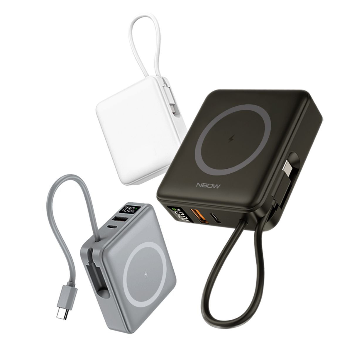 엔보우(NBOW) 맥세이프 고속 무선충전 10000mAh 보조배터리 M20
