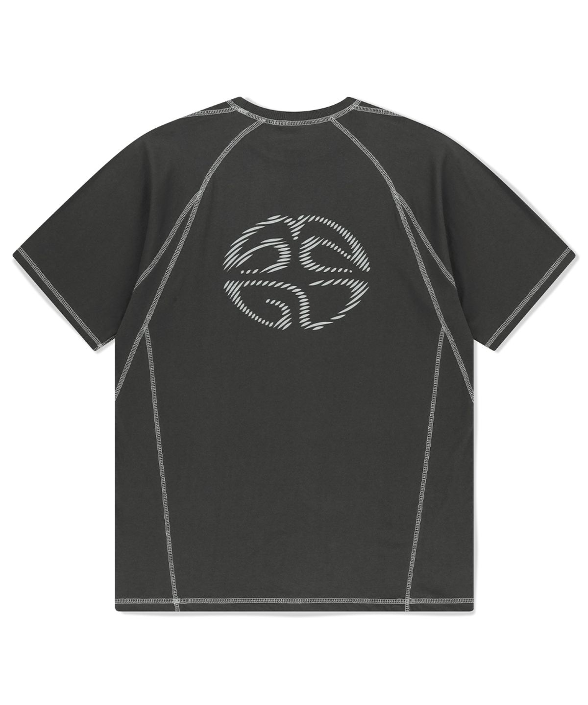 마하그리드(MAHAGRID) CURVED STITCH TEE CHARCOAL(MG2FMMT503A)