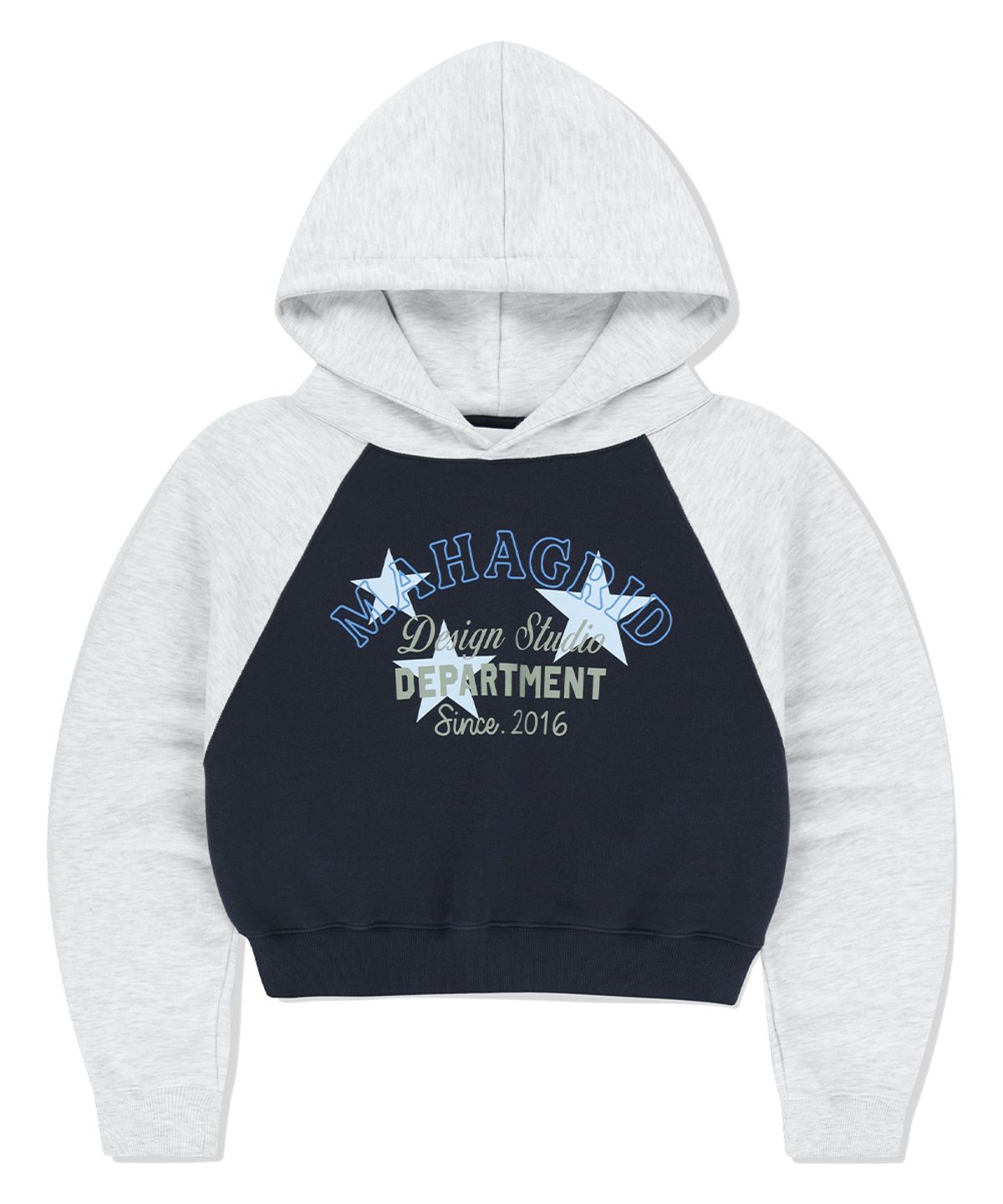 마하그리드(MAHAGRID) DEPARTMENT STAR CROP HOODIE NAVY(MG2FSFM409A)