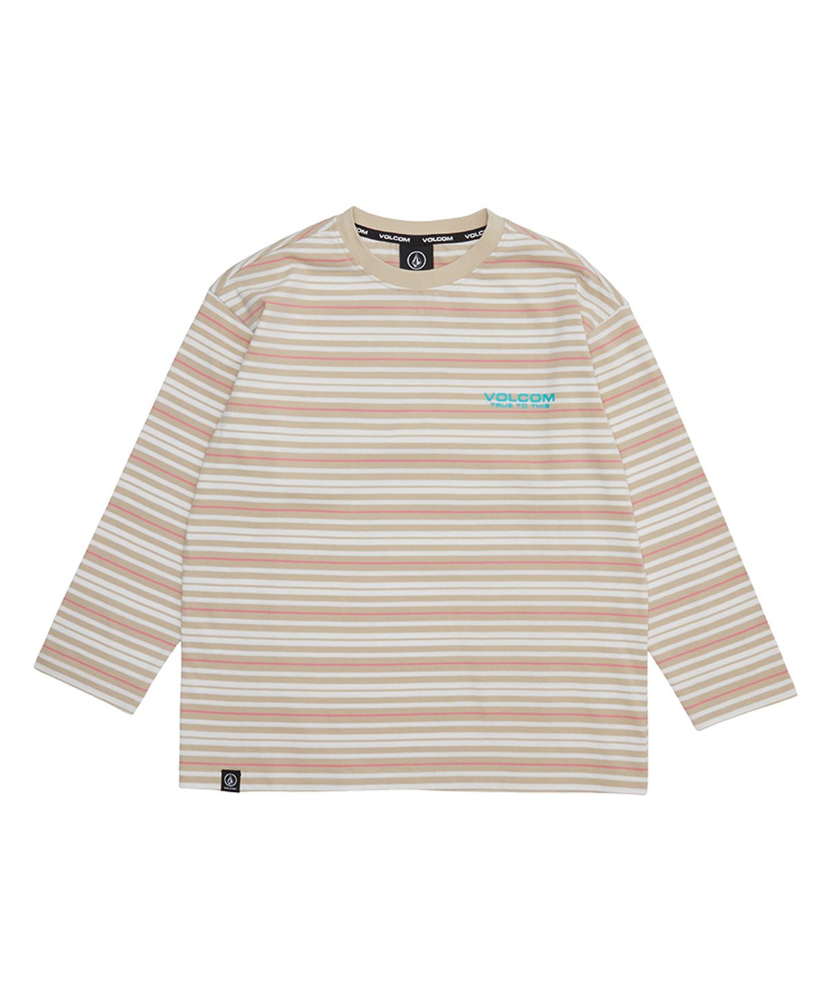 볼컴 키즈(VOLCOM KIDS) 오가닉 라인 로고 긴팔 티셔츠 D5S001