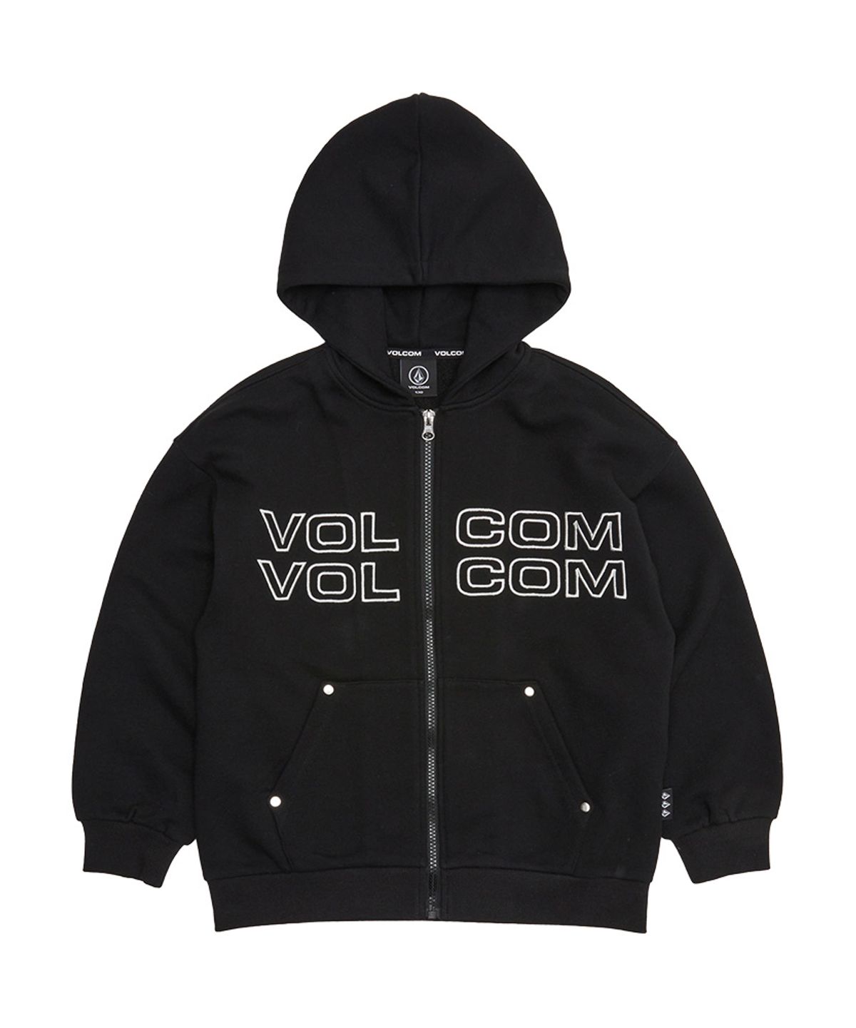 볼컴 키즈(VOLCOM KIDS) 더블 로고 포켓 후드집업 D5S004
