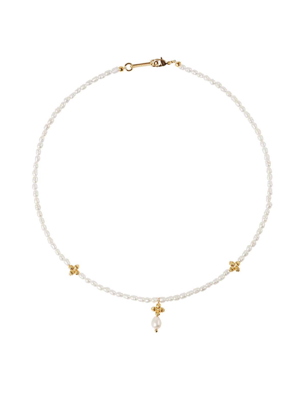 마티아스(MATIAS) Clover pearl Necklace