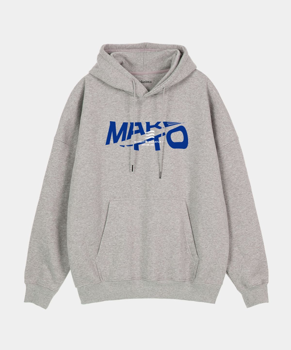 메이킷투(MAKEITTO) 액티브 레터링 후디_멜란지