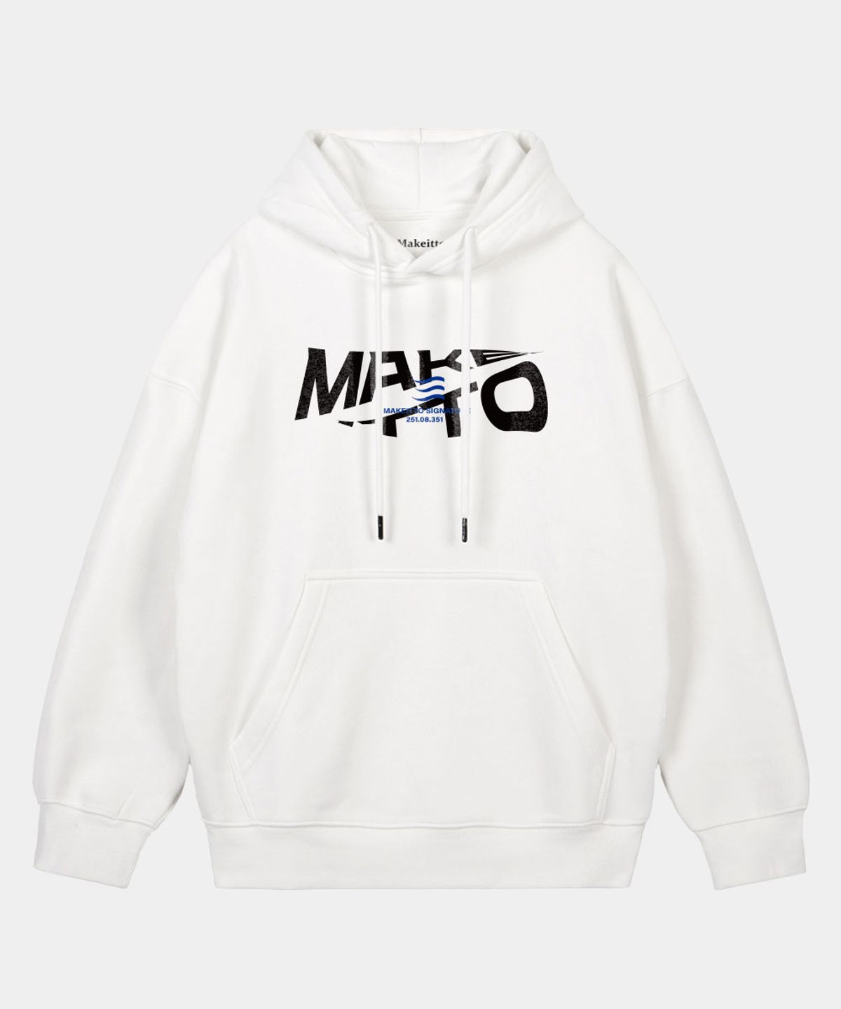 메이킷투(MAKEITTO) 액티브 레터링 후디_화이트