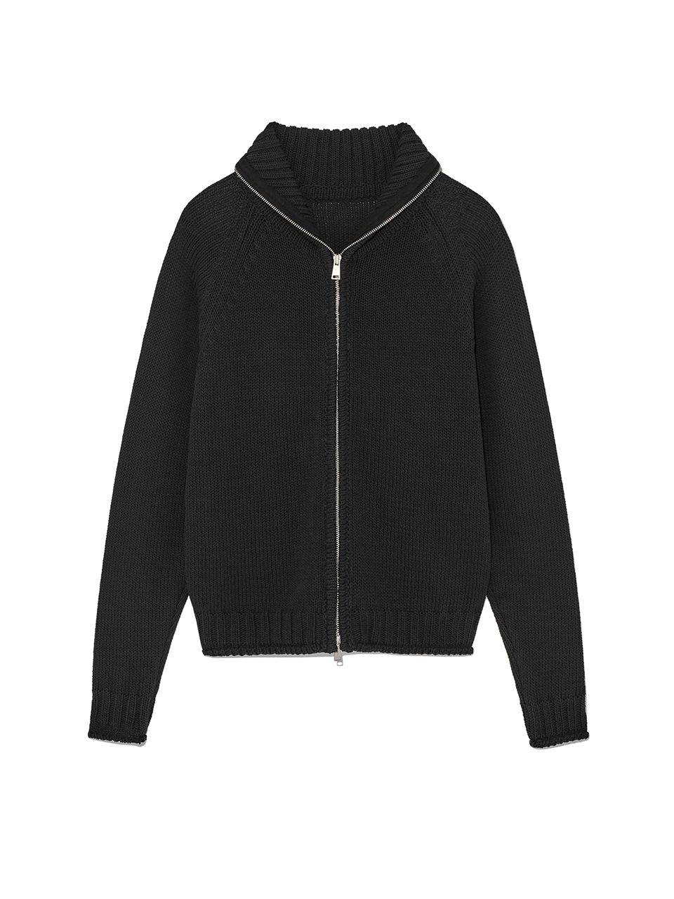 MUSINSA公式 | MATIN KIM APPLIQUE LOGO PATCH KNIT ZIP UP FOR WOMEN