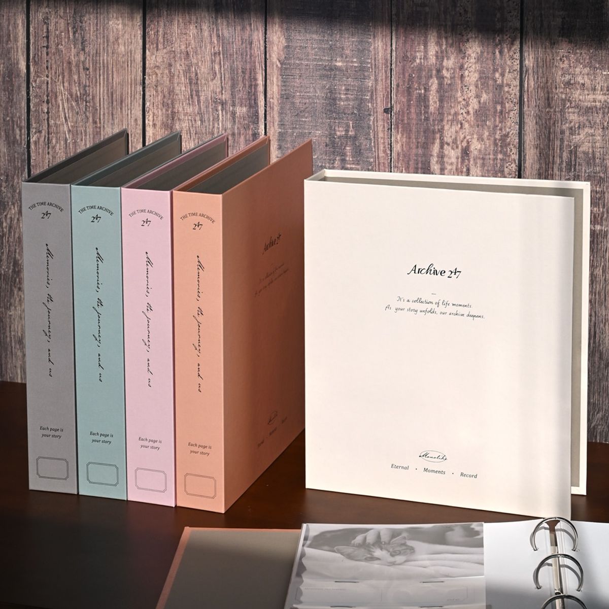 모노라이크(MONOLIKE) 아카이브247 솔리드 3공 포켓식 포토앨범