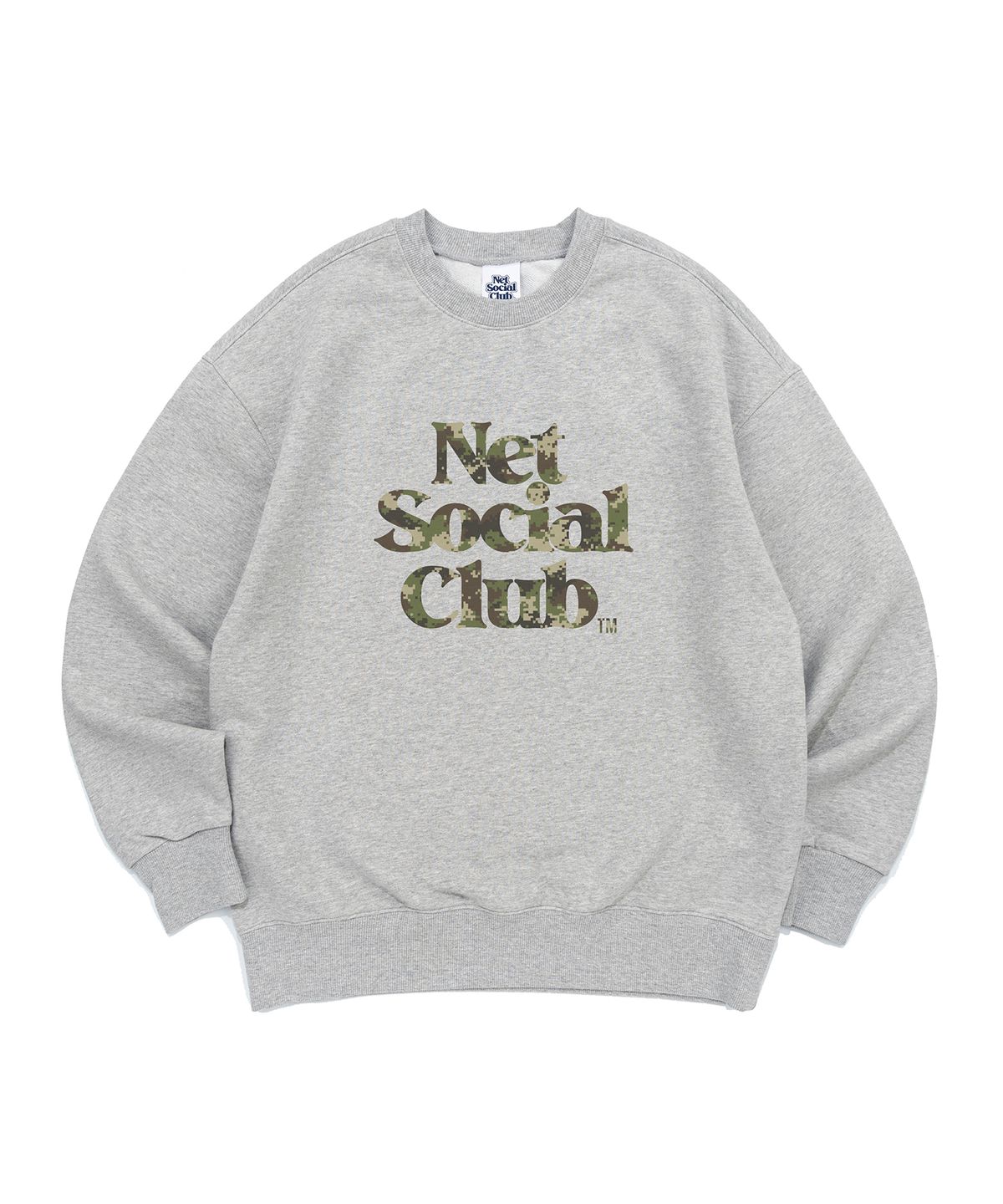 넷소셜클럽(NET SOCIAL CLUB) [기모선택] OG 로고 카모팩 스웻 셔츠 (멜란지)