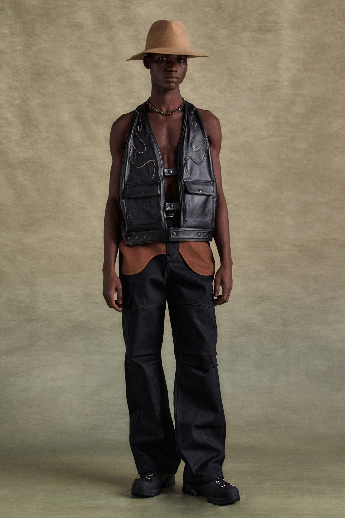ジャケット・アウター SIENNE / Rodin Mustang Vest Mustang Sheepskin Vest brown Art. 277 | Vintage Leder