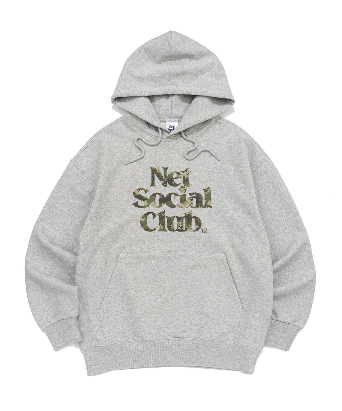 넷소셜클럽(NET SOCIAL CLUB) [기모선택] OG 로고 카모팩 후드티 (멜란지)