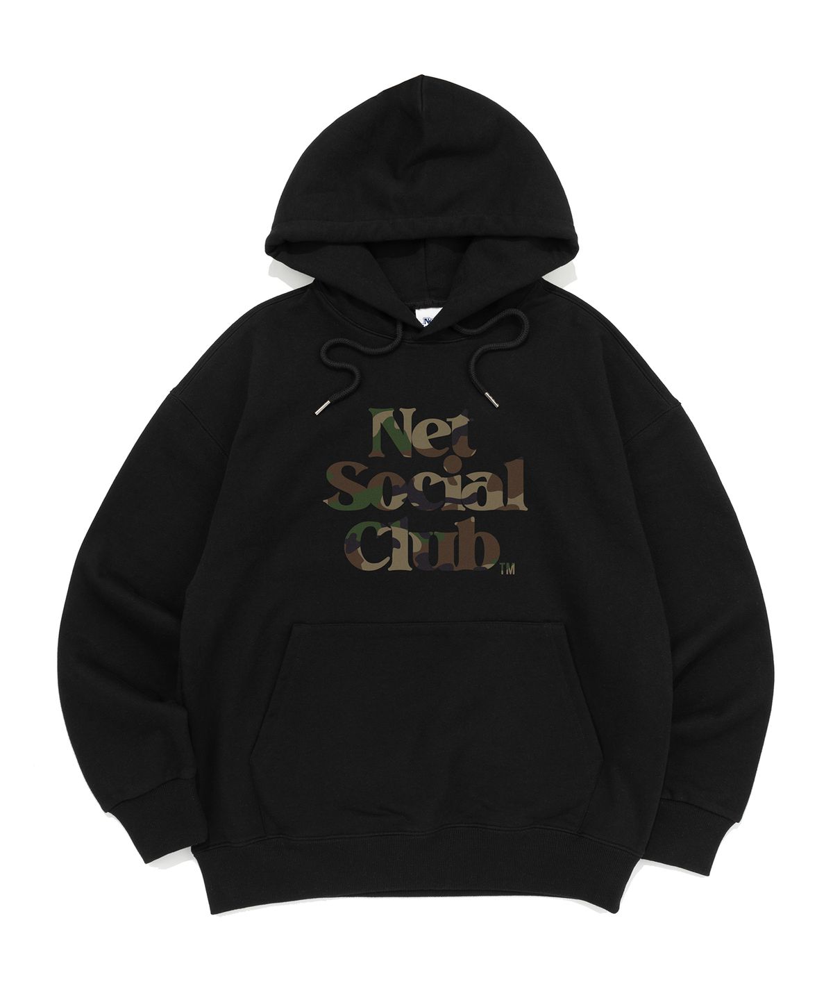 넷소셜클럽(NET SOCIAL CLUB) [기모선택] OG 로고 카모팩 후드티 (블랙)