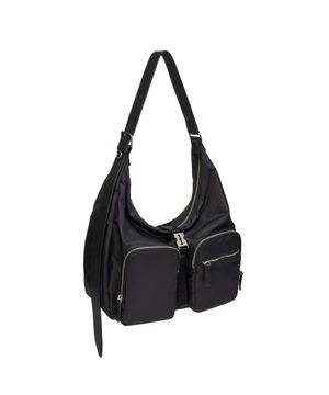 Hey Double Pocket Hobo M (헤이 더블 포켓 호보 미듐) Black