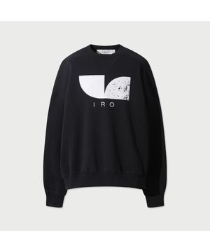 NOEL 벨벳 심볼 스웻셔츠 - BLACK