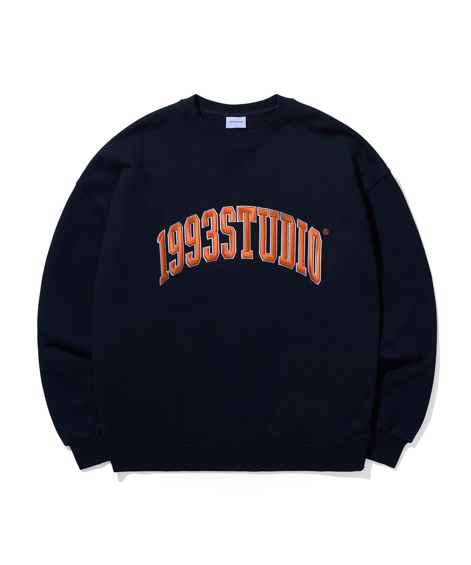 【1993studio】25SS★ Authentic Arch Logo Sweatshirt MUSINSA | 1993STUDIO Authentic Arch Logo Sweatshirt_Navy