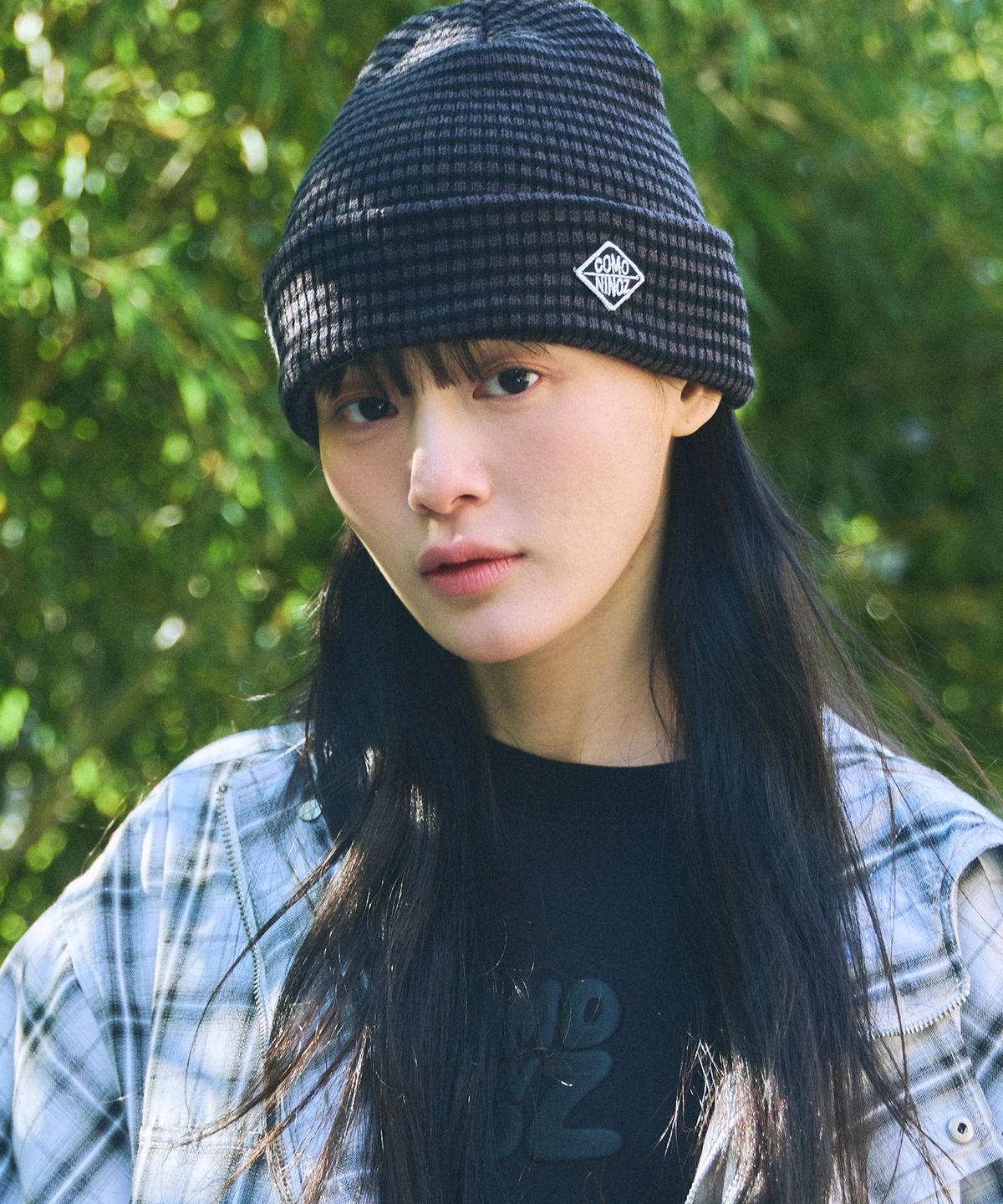 꼬모니노즈(COMONINOZ) [CN]STRIPE KNIT BEANIE [3COLOR]