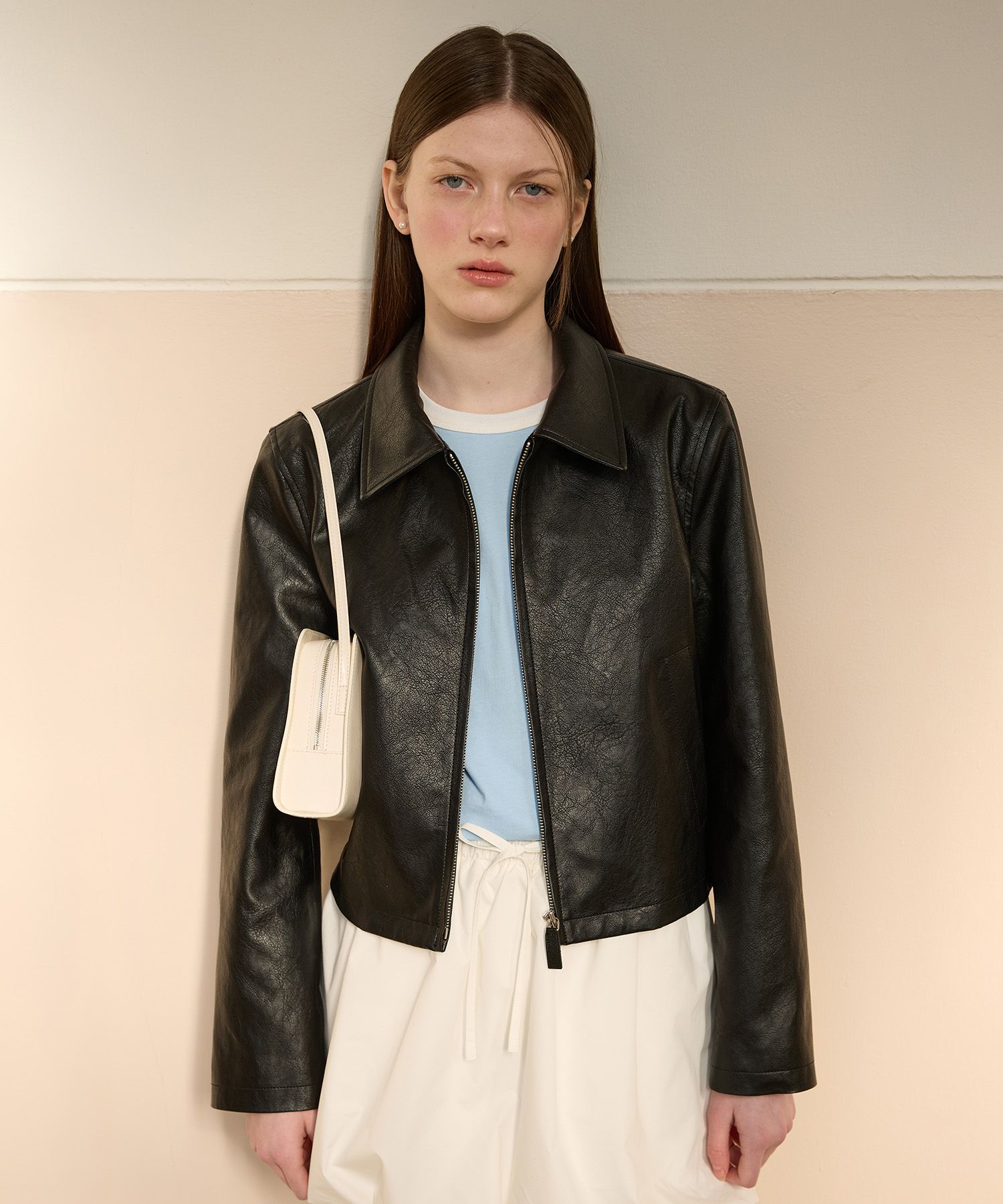 MUSINSA公式 | TTUDEMENT Fox Leather Jacket (BLACK)