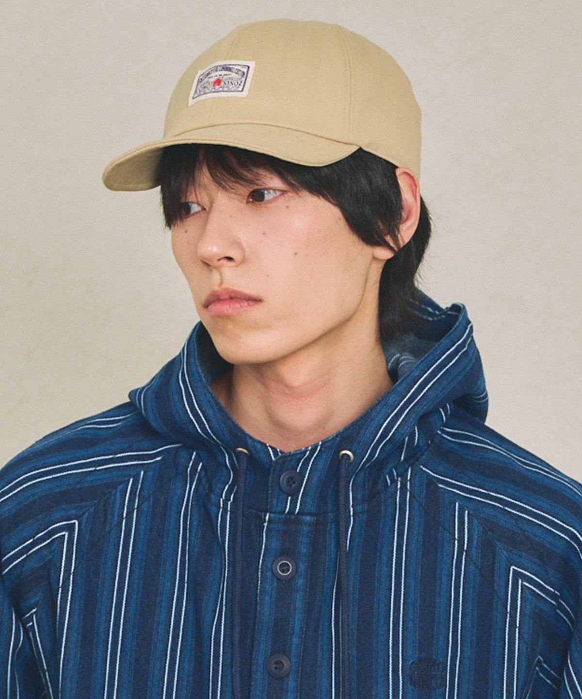 꼬모니노즈(COMONINOZ) [CN]LABEL COTTON CAP [2COLOR]