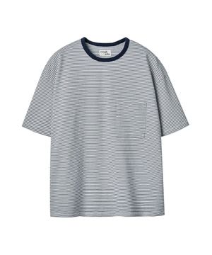 Pin Stripe Half Sleeve Navy