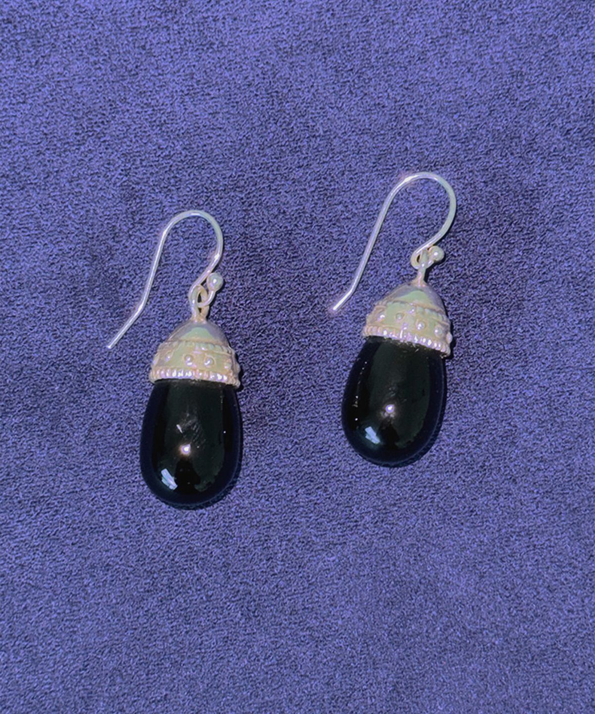 마르타(MARTA) 925 silver. Dew earring_Onyx