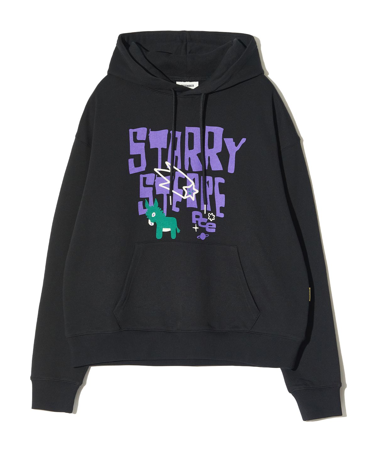 피스메이커(PIECE MAKER) STARRY STEPPE DONKEY HOODIE (BLACK)