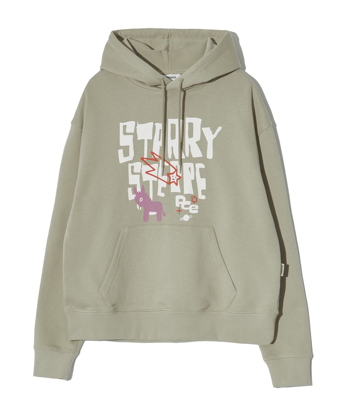 피스메이커(PIECE MAKER) STARRY STEPPE DONKEY HOODIE (OLIVE)