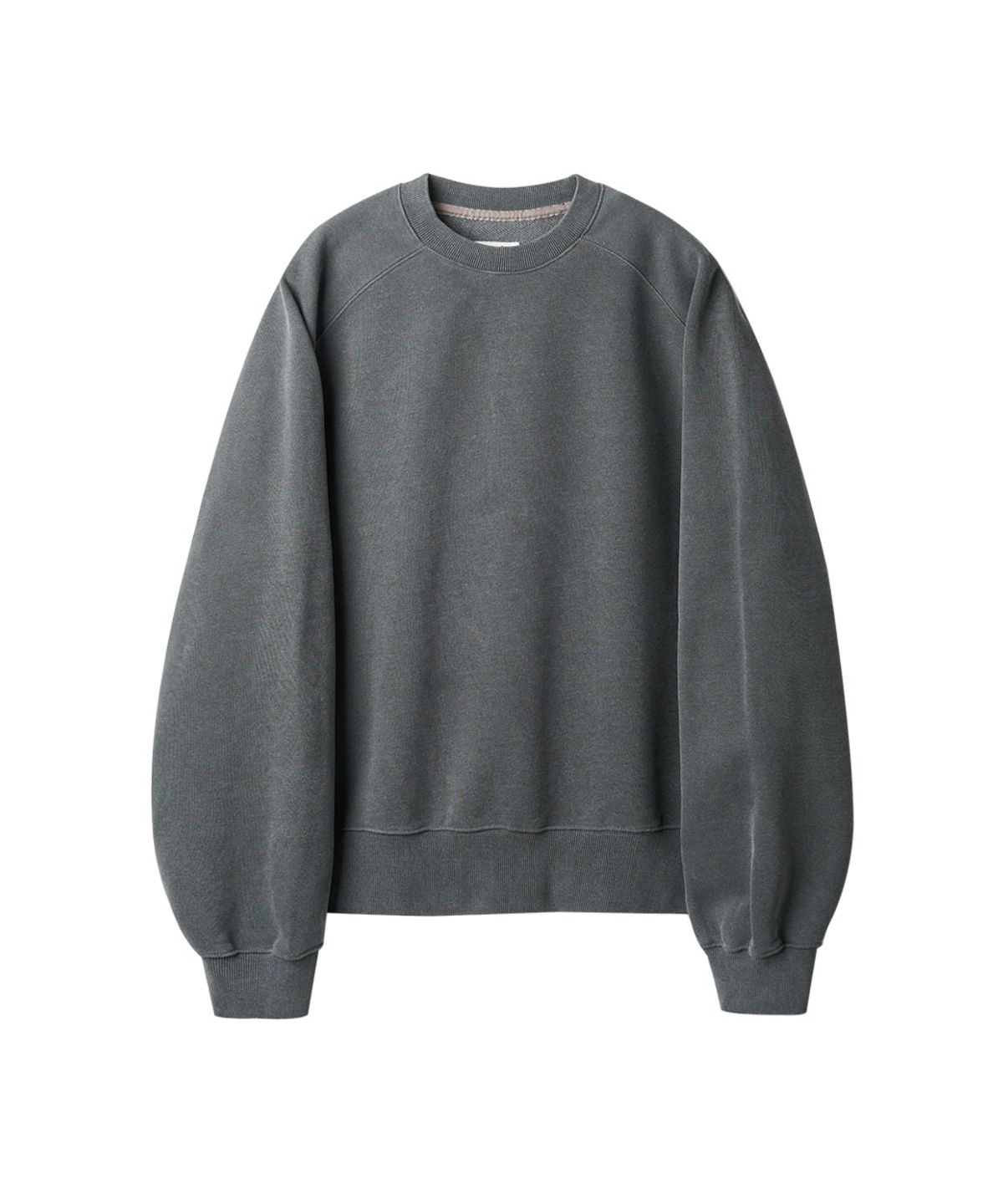 러프사이드(ROUGHSIDE) Raglan Sweat Shirt Charcoal