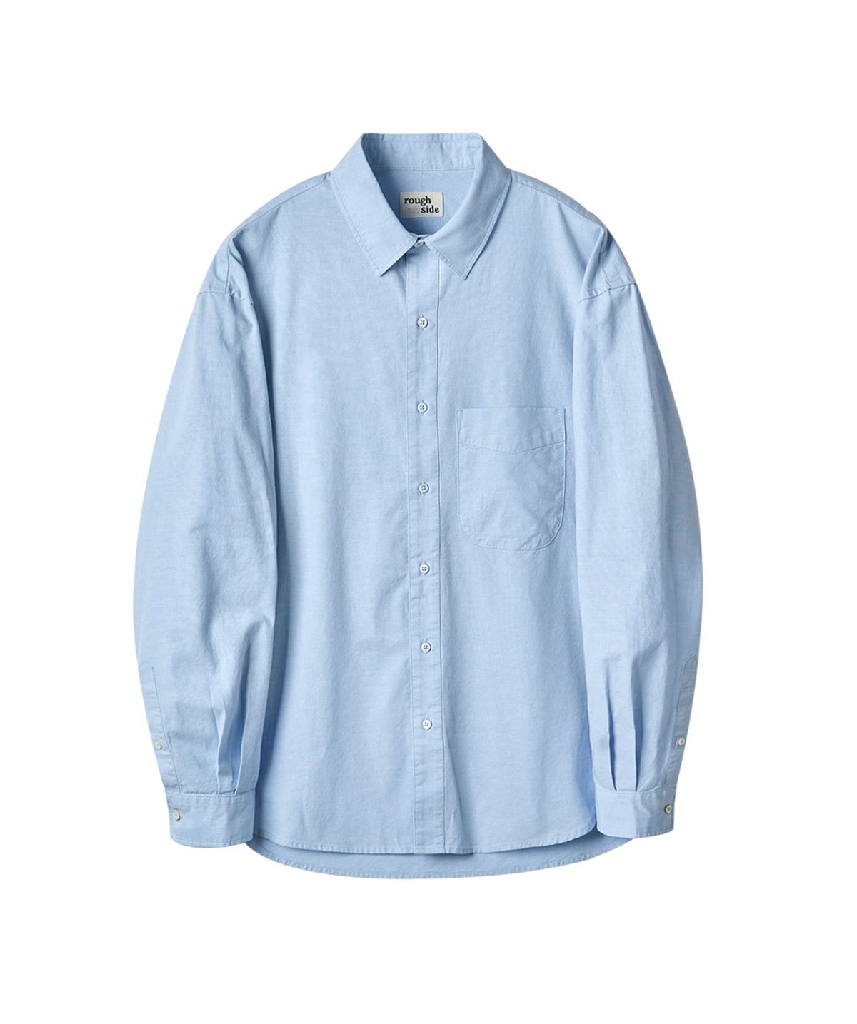 러프사이드(ROUGHSIDE) Shirring Shirt Sky Blue