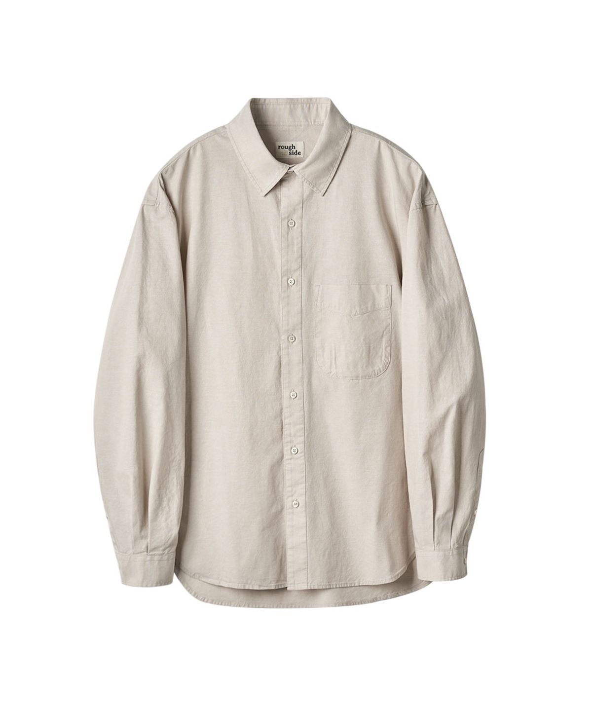러프사이드(ROUGHSIDE) Shirring Shirt Oatmeal