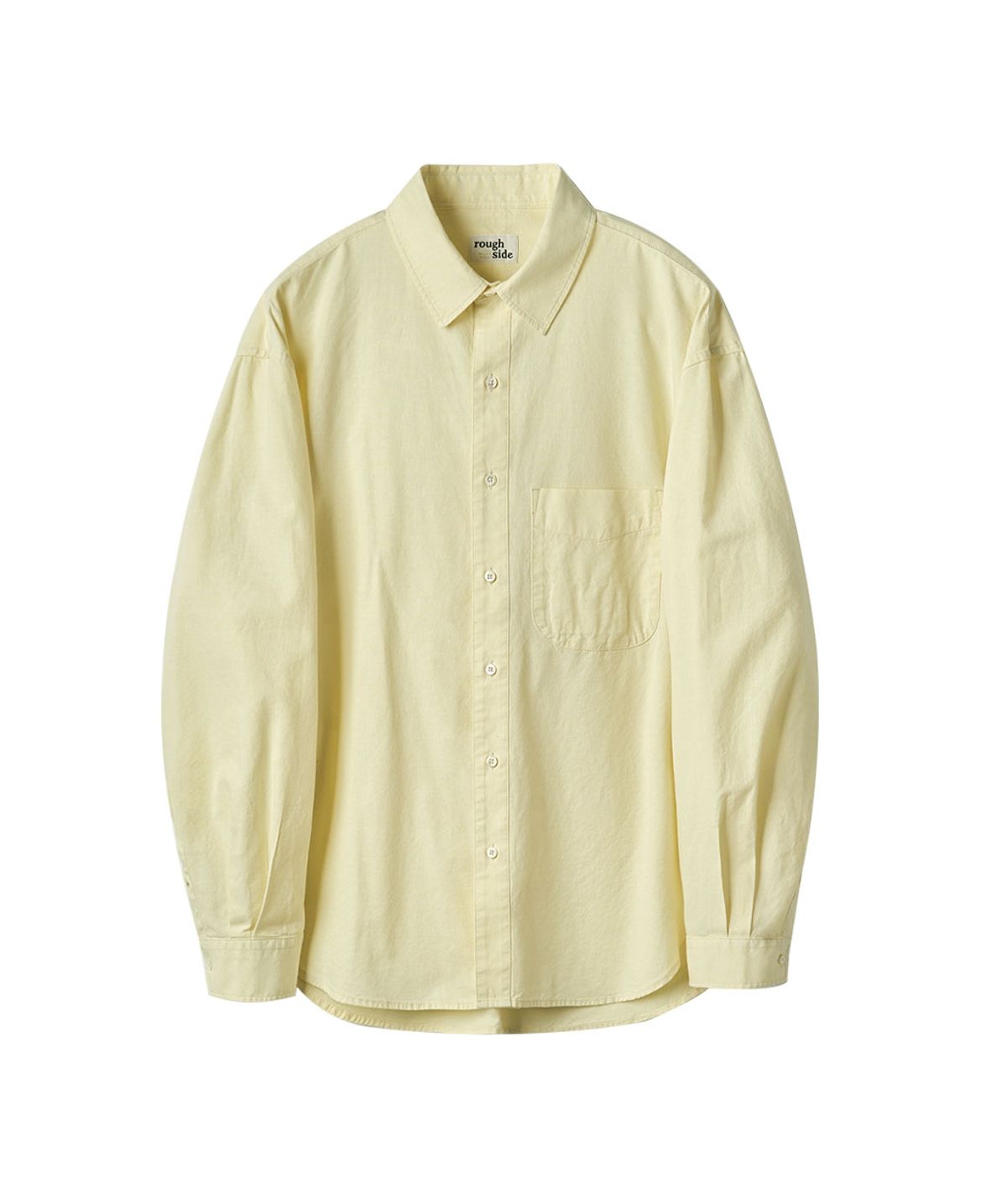러프사이드(ROUGHSIDE) Shirring Shirt Canary
