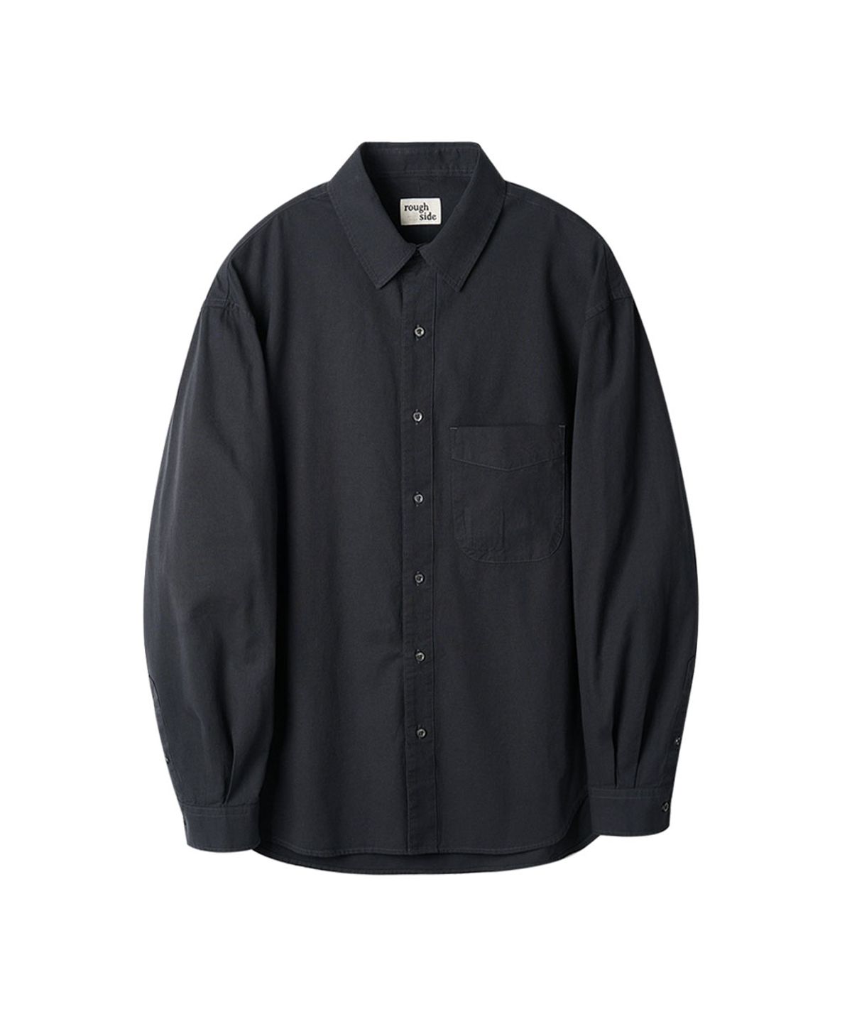 러프사이드(ROUGHSIDE) Shirring Shirt Dark Navy