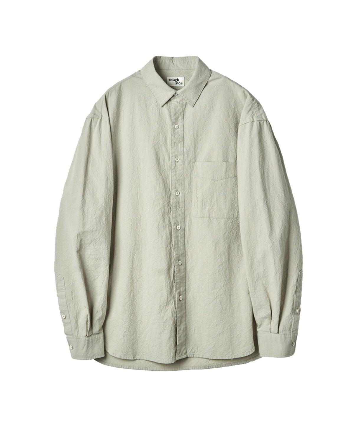 러프사이드(ROUGHSIDE) Primary Crease Shirt Mojito