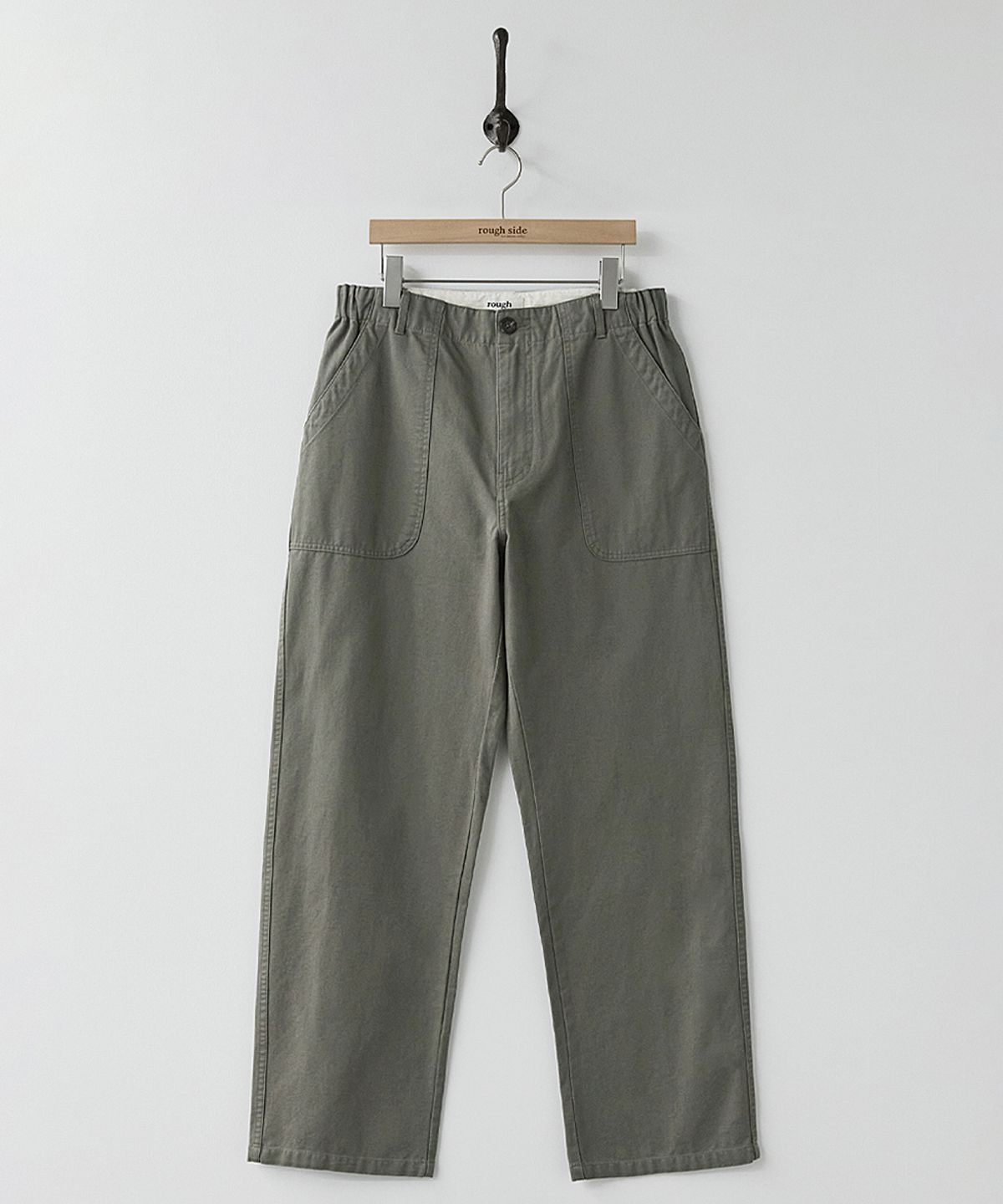 러프사이드(ROUGHSIDE) Elastic Fatigue Pants Mud