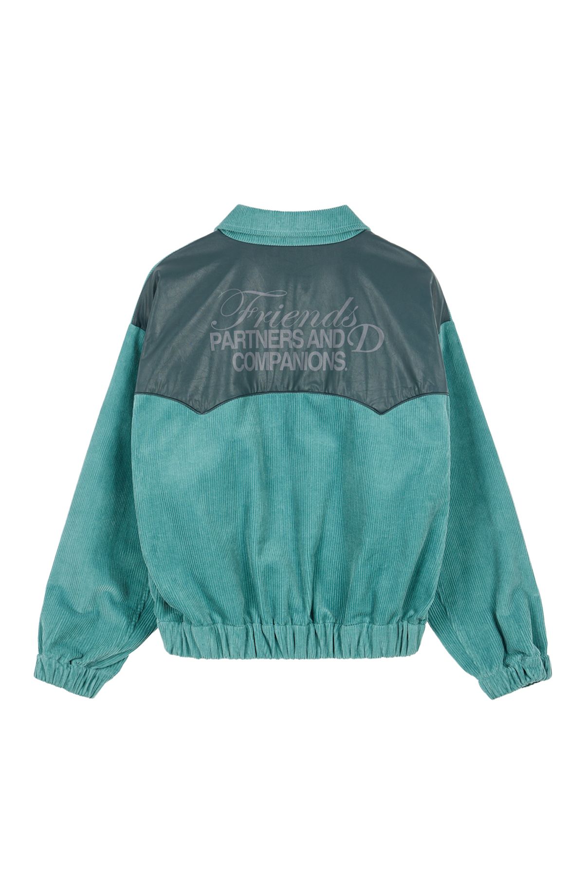 다이닛(DEINET) D & FRIENDS CORDUROY VARSITY JACKET IN MINT
