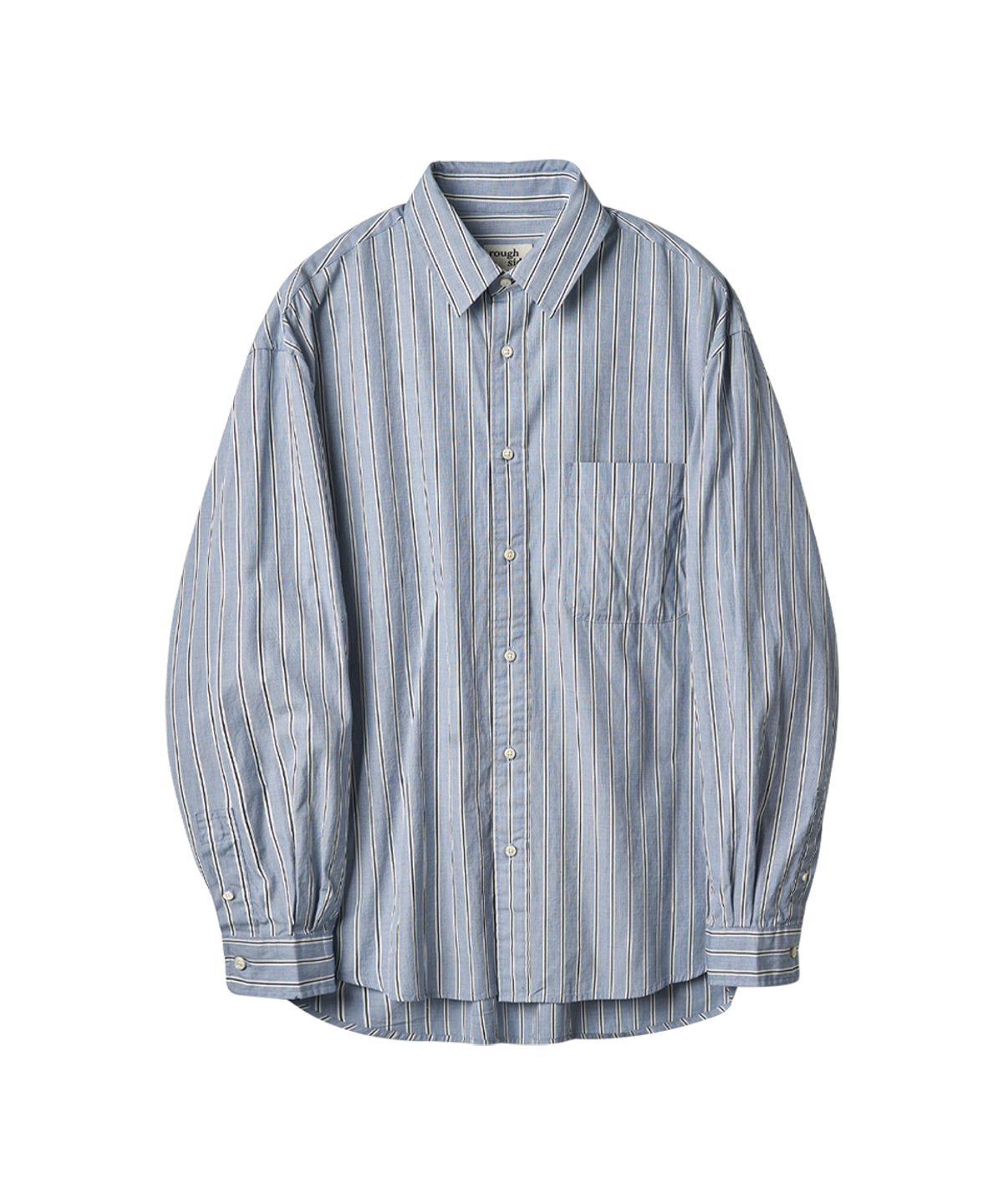 러프사이드(ROUGHSIDE) Primary Shirt Blue Stripe