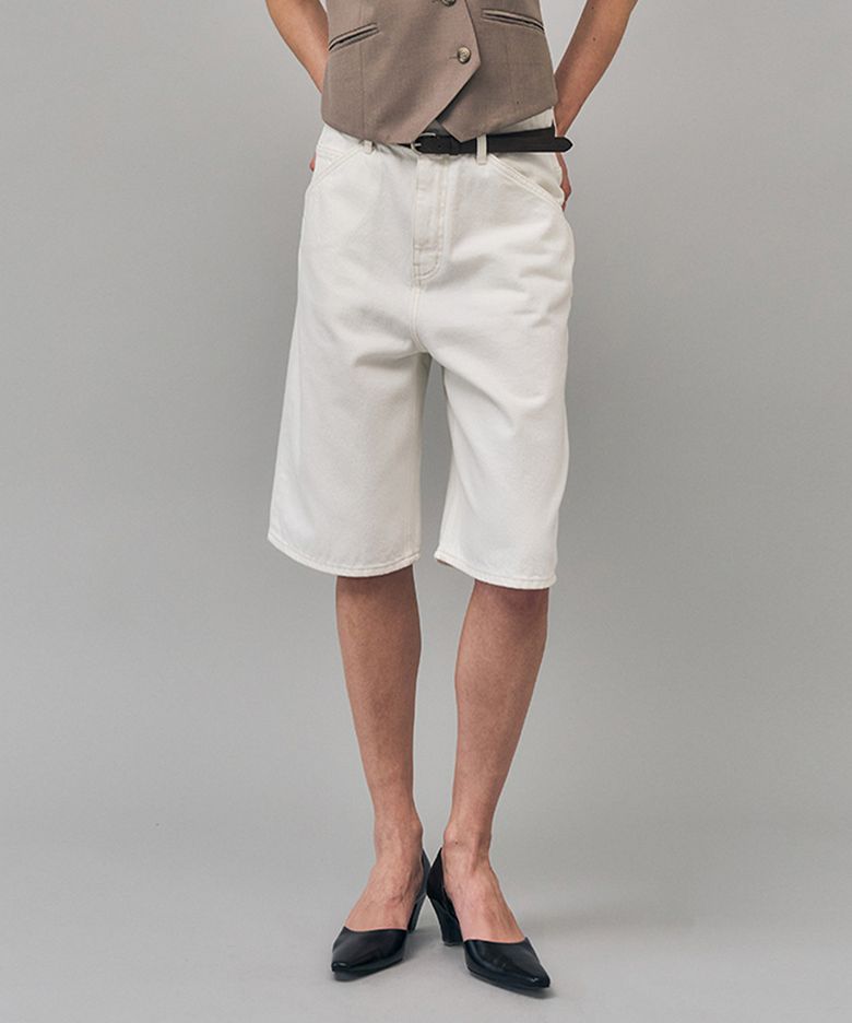 Bermuda Denim Shorts Marshmallow