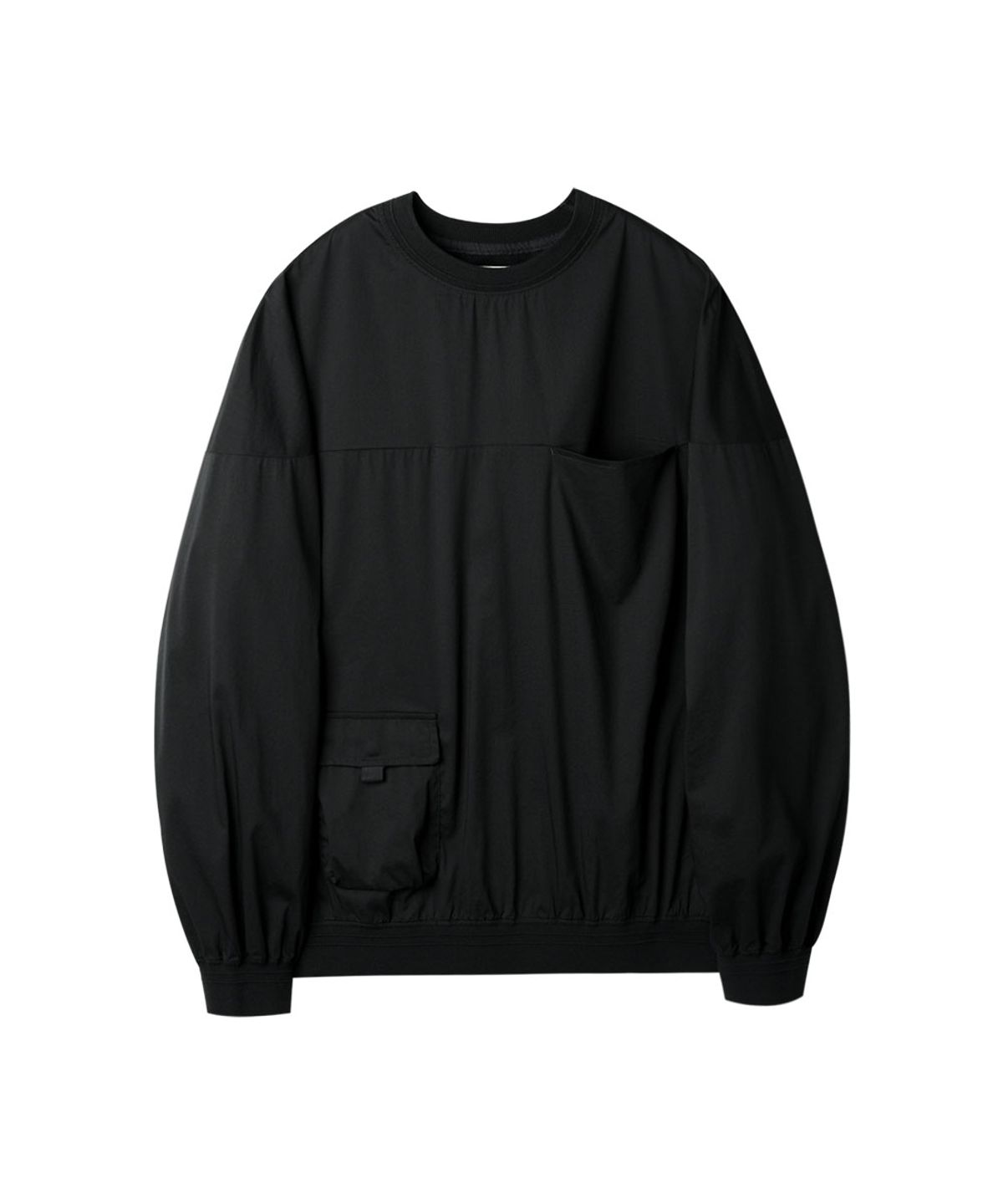 러프사이드(ROUGHSIDE) Quarterback Shirt Black