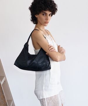 CACTUS HOBO BAG MINI [Black]