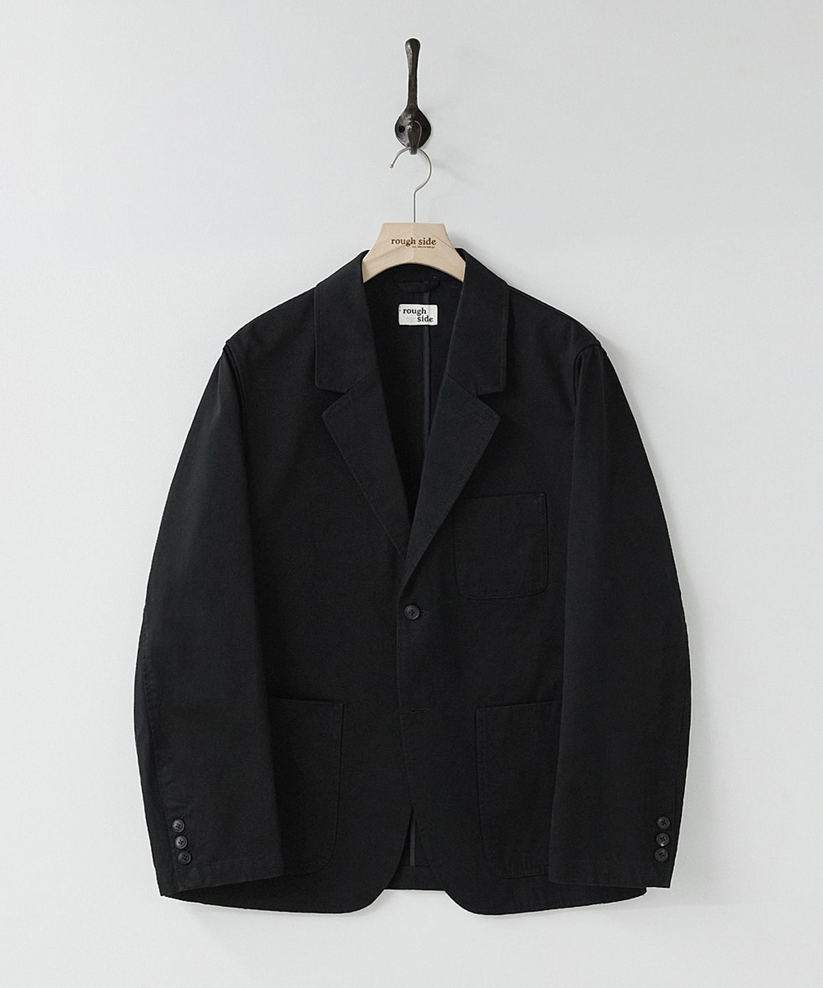 러프사이드(ROUGHSIDE) Slob Jacket Ash Black