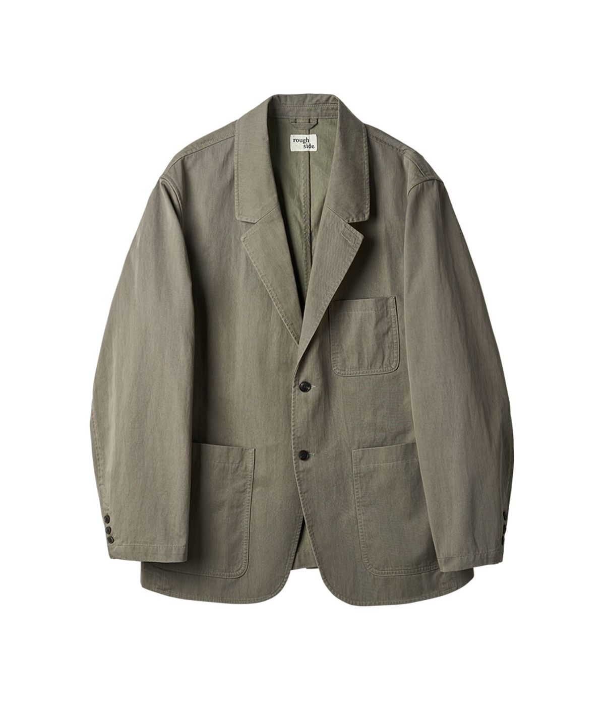 러프사이드(ROUGHSIDE) Faded Slob Jacket Mud