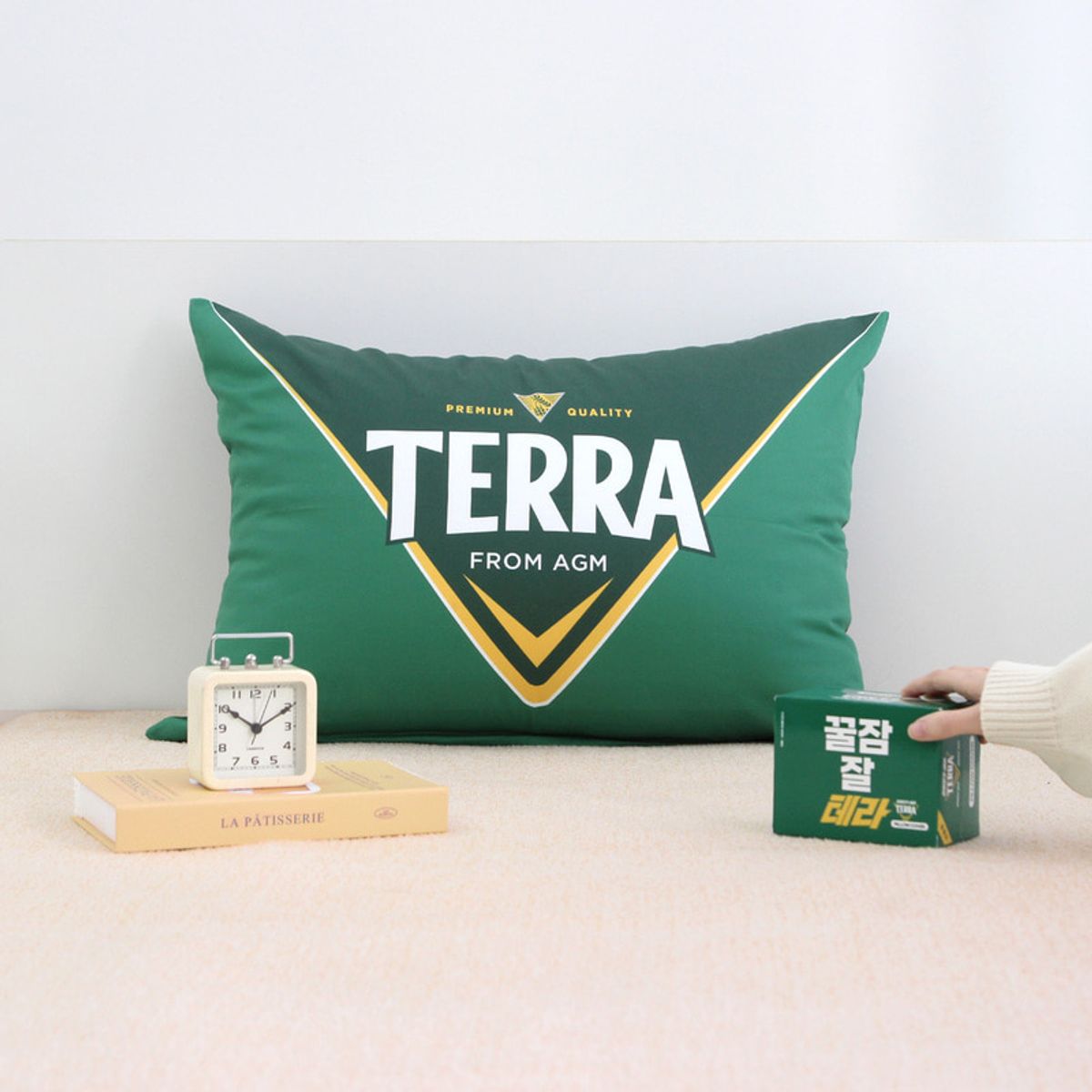 나라홈데코(NARAHOMEDECO) 하이트진로 청정라거 테라 순면베개커버 70x50