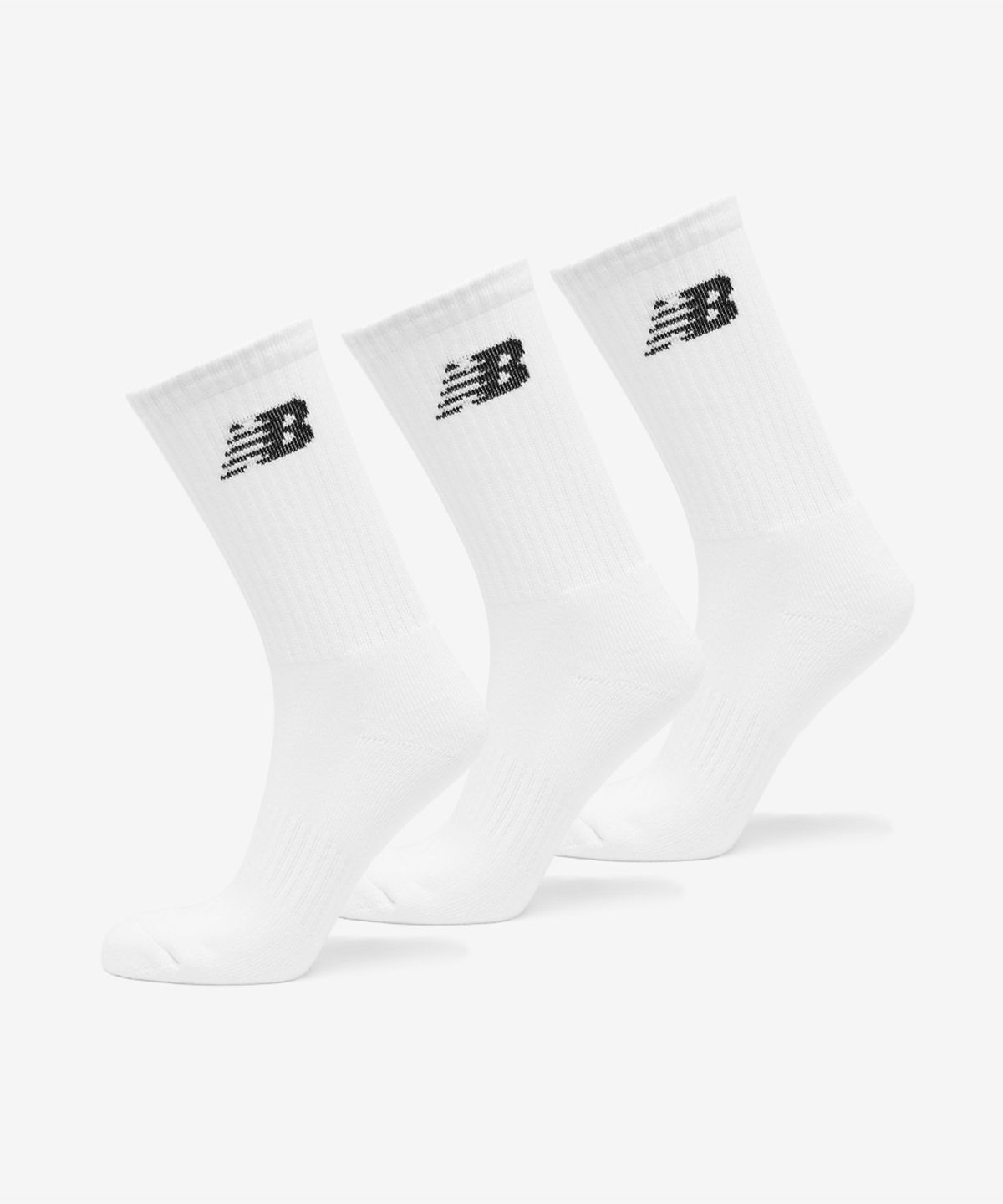 뉴발란스(NEW BALANCE) NBGEGF1104 / 하프파일 자카드 크루삭스 3PACK (WHITE)
