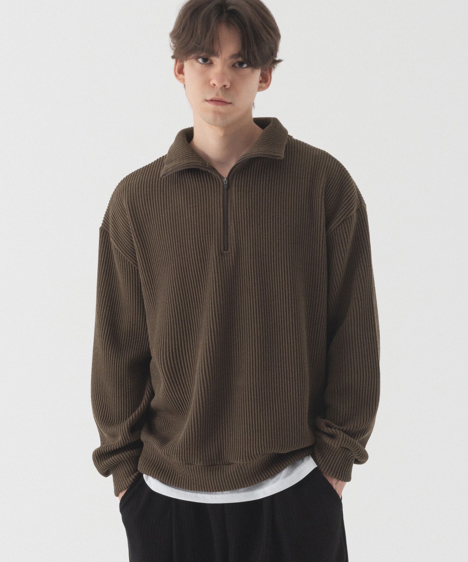 half zip sweatshirt | No.1 K-fashion Store MUSINSA half zip sweatshirt | No.1 K-fashion Store MUSINSA