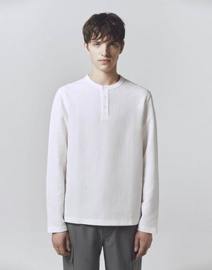 텍스쳐드 헨리넥 긴팔티 10025504/025504 [2color]